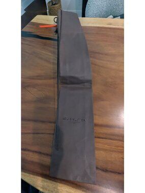 Louis Vuitton Long Skinny Brown Shopping Tote Bag With Orange Ribbon Handle Auth